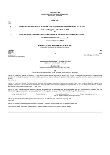 Vorschaubild Abeona Therapeutics
 10-Q Quartalsbericht 2015 