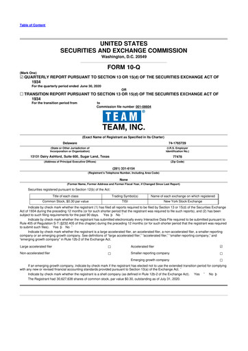 Thumbnail Team Inc 10-Q Quarterly Report FY2020 