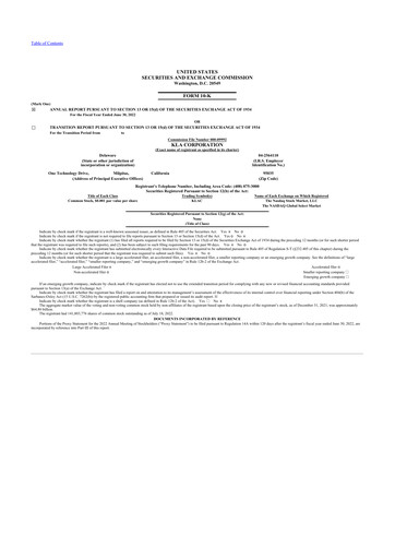 Thumbnail KLA 10-K Annual Report 2022