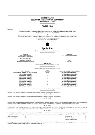 Thumbnail Apple 10-K Annual Report 2023