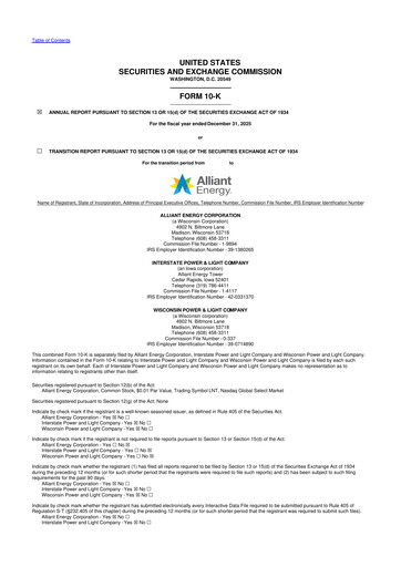 Thumbnail Alliant Energy 10-K Annual Report 2025