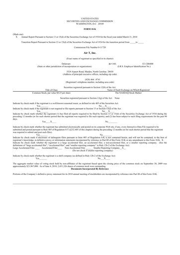 Thumbnail Air T, Inc. 10-K Annual Report 