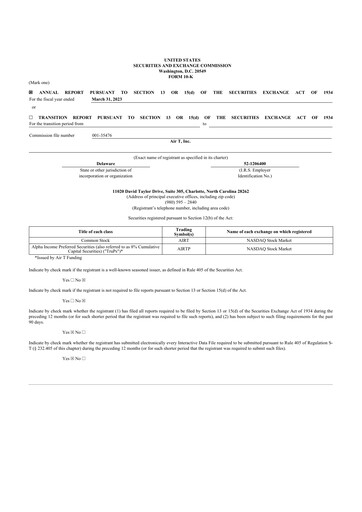 Thumbnail Air T, Inc. 10-K Annual Report 2023