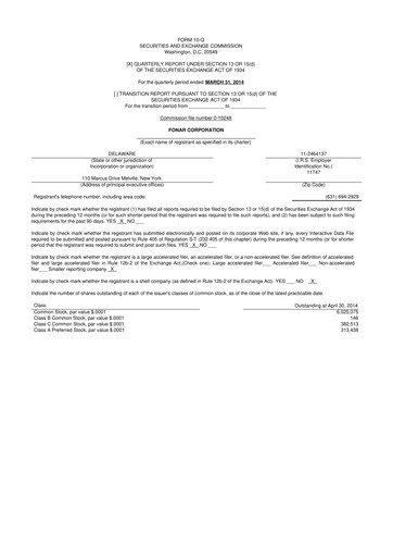 Thumbnail Fonar Corporation
 10-Q Quarterly Report FY2014 