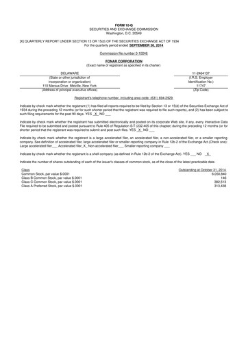 Thumbnail Fonar Corporation
 10-Q Quarterly Report FY2015 