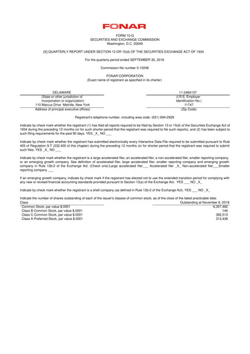 Thumbnail Fonar Corporation
 10-Q Quarterly Report FY2019 