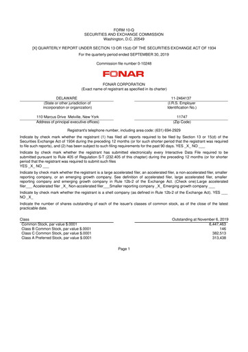 Thumbnail Fonar Corporation
 10-Q Quarterly Report FY2020 