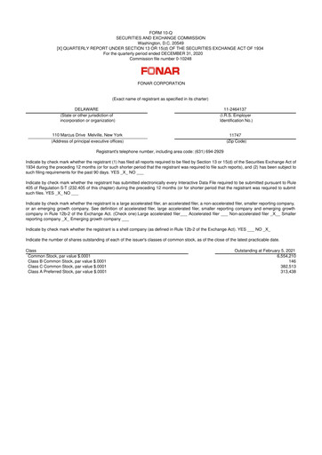 Thumbnail Fonar Corporation
 10-Q Quarterly Report FY2021 