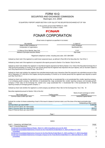Thumbnail Fonar Corporation
 10-Q Quarterly Report FY2024 