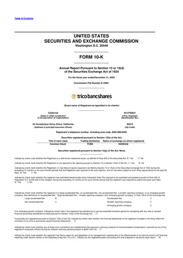 Thumbnail TriCo Bancshares 10-K Annual Report 2025