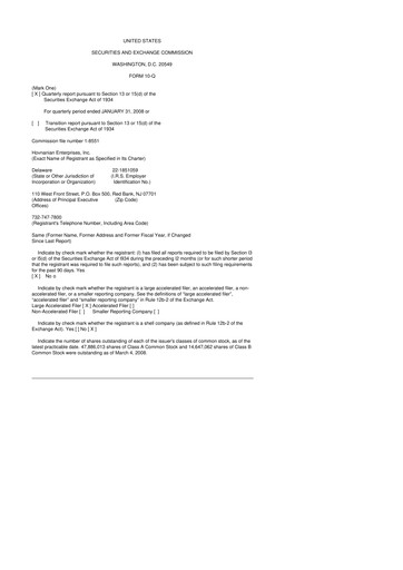 Vorschaubild Hovnanian Enterprises
 10-Q Quartalsbericht  