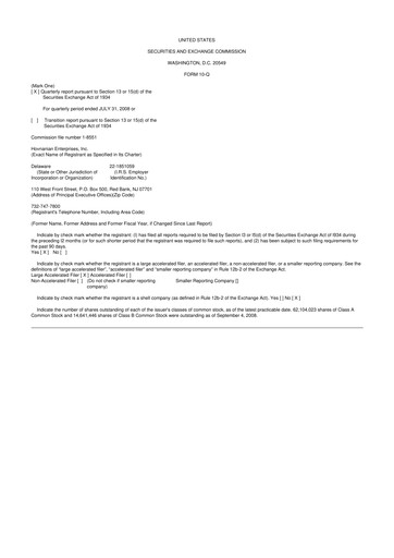 Vorschaubild Hovnanian Enterprises
 10-Q Quartalsbericht  