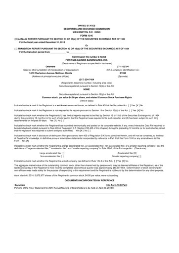 Vorschaubild First Mid Bancshares 10-K Jahresbericht 2013