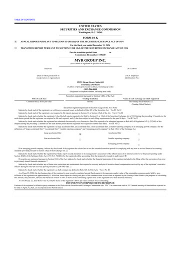 Thumbnail MYR Group 10-K Annual Report 2024