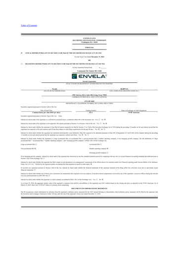 Thumbnail Envela Corporation 10-K Annual Report 2024