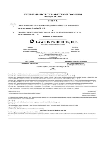 Thumbnail Distribution Solutions Group 10-K Annual Report 2018