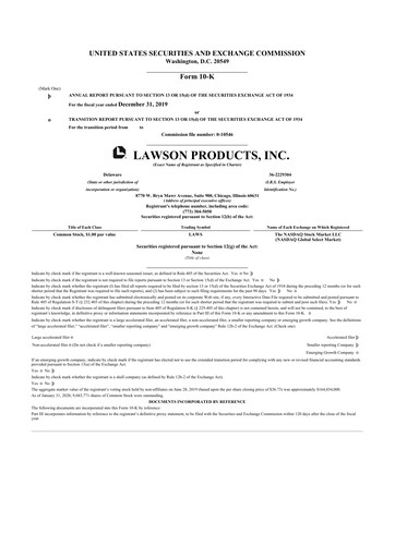 Thumbnail Distribution Solutions Group 10-K Annual Report 2019