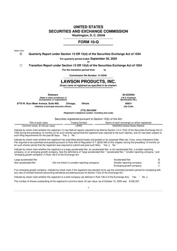 Vorschaubild Distribution Solutions Group 10-Q Quartalsbericht 2020 