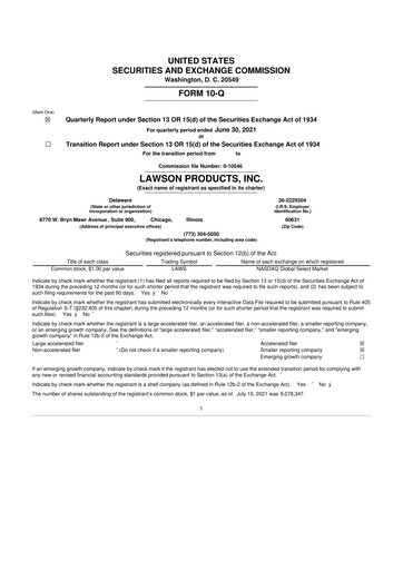 Vorschaubild Distribution Solutions Group 10-Q Quartalsbericht 2021 