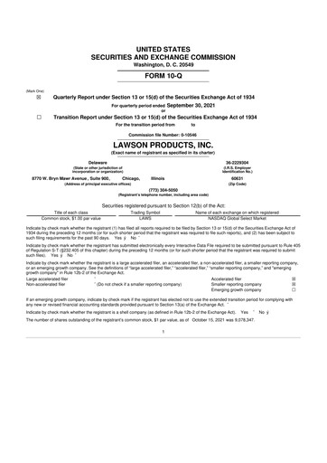 Vorschaubild Distribution Solutions Group 10-Q Quartalsbericht 2021 