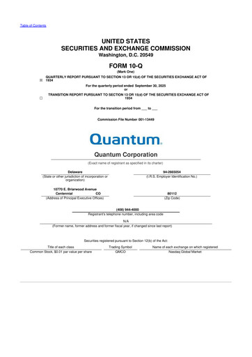 Vorschaubild Quantum Corporation 10-Q Quartalsbericht 2026 