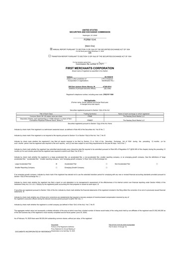 Thumbnail First Merchants Corporation
 10-K Annual Report 2024