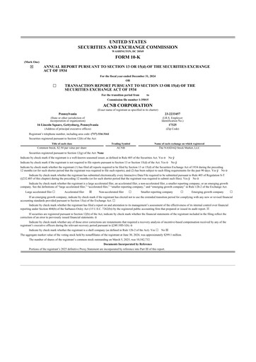 Thumbnail ACNB Corporation
 10-K Annual Report 2024