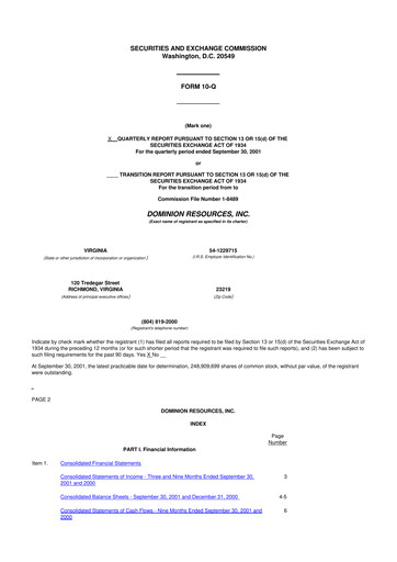 Vorschaubild Dominion Energy 10-Q Quartalsbericht  