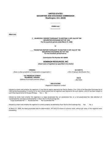 Vorschaubild Dominion Energy 10-Q Quartalsbericht  