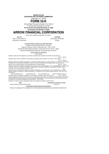 Miniature Arrow Financial 10-K Rapport annuel 