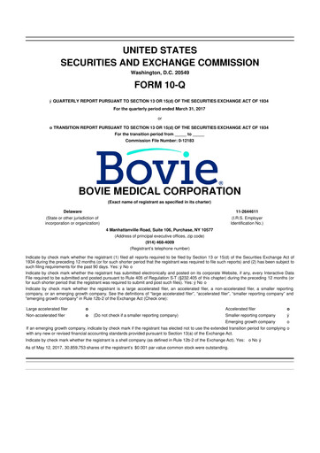 Miniature Apyx Medical 10-Q Rapport trimestriel 2017 