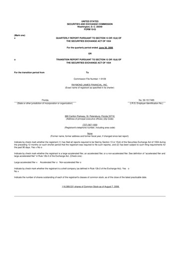 Thumbnail Raymond James Financial 10-Q Quarterly Report FY 