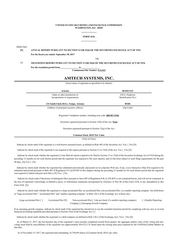 Thumbnail Amtech Systems 10-K Annual Report 2017