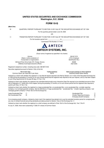 Vorschaubild Amtech Systems 10-Q Quartalsbericht 2026 