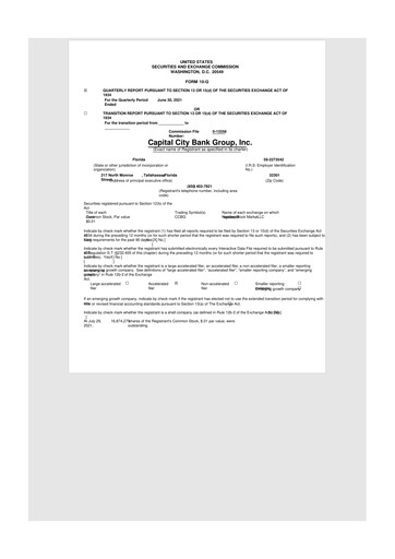 Thumbnail Capital City Bank Group
 10-Q Quarterly Report FY2021 