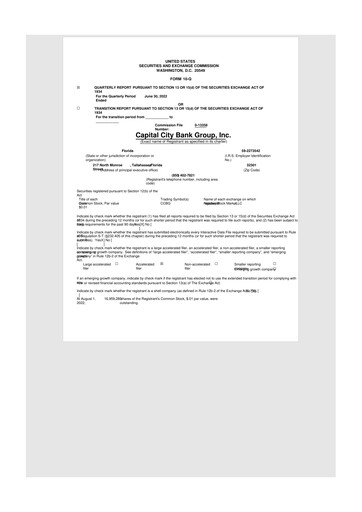 Thumbnail Capital City Bank Group
 10-Q Quarterly Report FY2022 