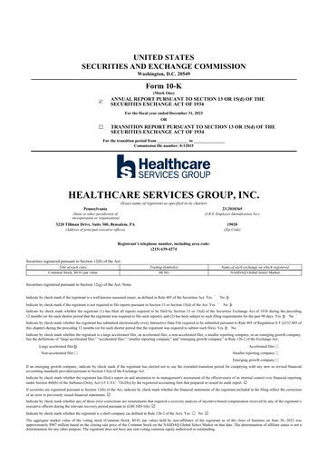Thumbnail Healthcare Services Group 10-K Annual Report 2023