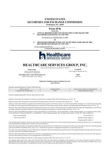 Thumbnail Healthcare Services Group 10-K Annual Report 2024