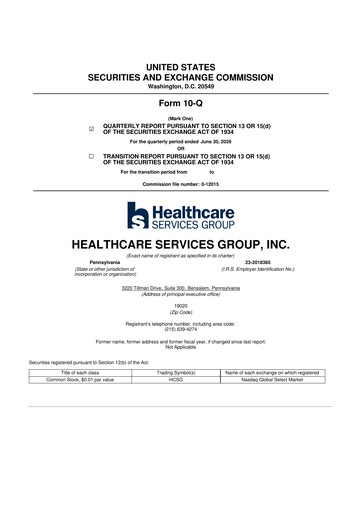 Thumbnail Healthcare Services Group 10-Q Quarterly Report FY2026 