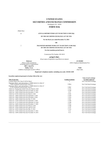 Thumbnail AT&T 10-K Annual Report 2024