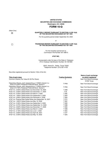 Thumbnail AT&T 10-Q Quarterly Report FY2025 