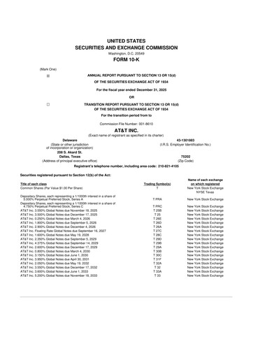 Thumbnail AT&T 10-K Annual Report 2025