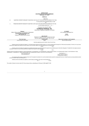 Thumbnail LiveRamp 10-Q Quarterly Report FY2022 