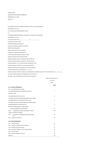 Vorschaubild Citizens Financial Services 10-Q Quartalsbericht  