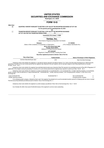 Thumbnail Ventas 10-Q Quarterly Report FY2024 