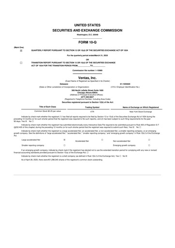 Thumbnail Ventas 10-Q Quarterly Report FY2025 