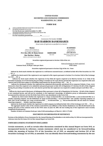 Thumbnail Bar Harbor Bankshares

 10-K Annual Report 