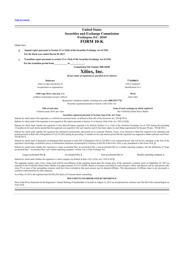 Thumbnail Xilinx 10-K Annual Report 2013