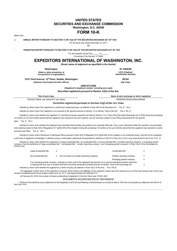 Thumbnail Expeditors International 10-K Annual Report 2017