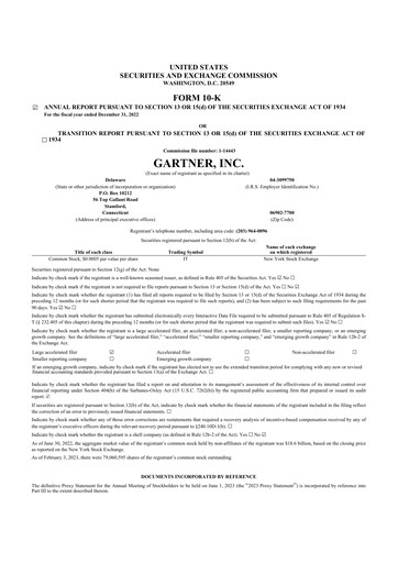 Thumbnail Gartner 10-K Annual Report 2022